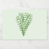 Green plant in the shape of a bouquet. sparkling wijnetiket (Enkel label)