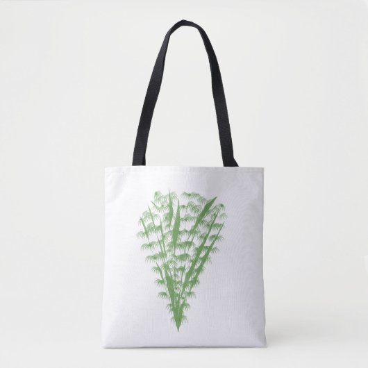 Green plant in the shape of a bouquet. tote bag (Voorkant)
