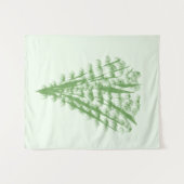 Green plant in the shape of a bouquet. wandkleed (Voorkant (horizontaal))