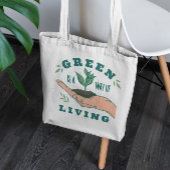Green Plant Lifestyle Canvas tas