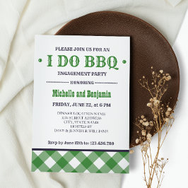 Green Play | Rustige I DO BBQ Engagement Party Kaart
