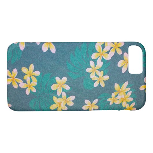 Green Plumeria Hawaii Case-Mate iPhone Case (Achterkant (Horizontaal))
