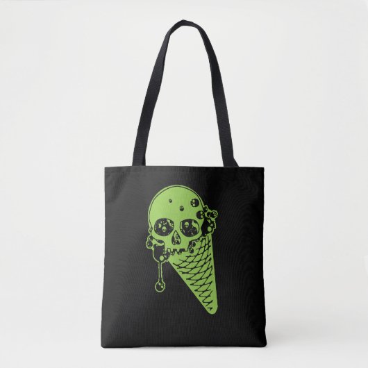 Green Poison Ice Cream Cone Canvas tas (Voorkant)