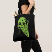 Green Poison Ice Cream Cone Canvas tas (Dichtbij)