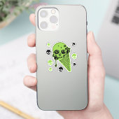Green Poison Ice Cream Cone Sticker (Telefoon)