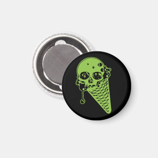 Green Poison Ice Cream Magnet (Voorkant / Achterkant)