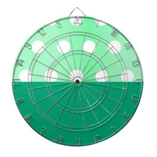 Green Poka Dots Dartbord (Voorkant)