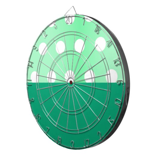 Green Poka Dots Dartbord (Voorkant Rechts)