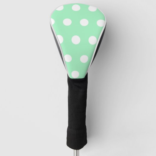 Green Poka Dots Golfheadcover (Voorkant)