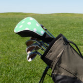 Green Poka Dots Golfheadcover (Insitu)