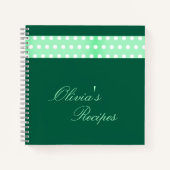 Green Poka Dots Notitieboek (Voorkant)