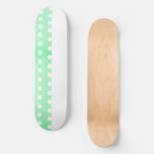 Green Poka Dots Persoonlijk Skateboard (Voorkant)