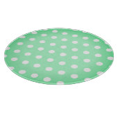 Green Poka Dots Snijplank (Hoek)
