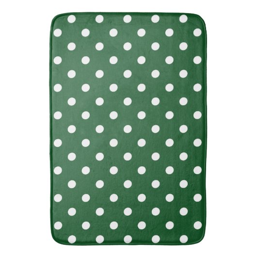 Green Polka Dot Badmat (Voorkant Verticaal)