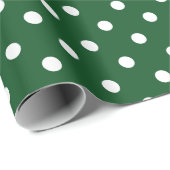 Green Polka Dot Cadeaupapier (Rol Hoek)