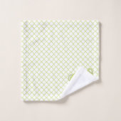 Green Polka Dot Elephant Bath Towel Set Bad Handdoek (Wasdoekje)