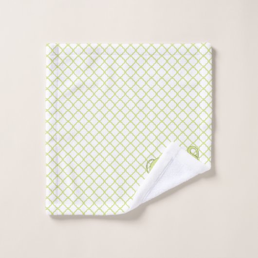 Green Polka Dot Elephant Bath Towel Set Bad Handdoek (Wasdoekje)