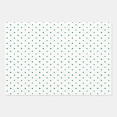 Green Polka Dot en Striped en Solid Inpakpapier Vel (Voorkant 2)