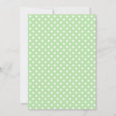 Green Polka Dot First Kaart (Achterkant)