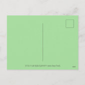 GREEN POLKA DOT FLAMINGO, FUNNY ST. PATRICK'S DAG FEESTDAGENKAART (Achterkant)