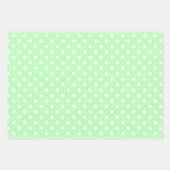 Green Polka Dot Inpakpapier Vel (Voorkant 2)