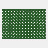 Green Polka Dot Inpakpapier Vel (Voorkant)