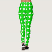Green Polka Dot Monogram Leggings (Achterkant)