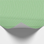 Green Polka Dot Pattern Cadeaupapier (Hoek)