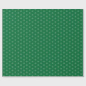 Green Polka Dot Pattern Cadeaupapier (Vlak)