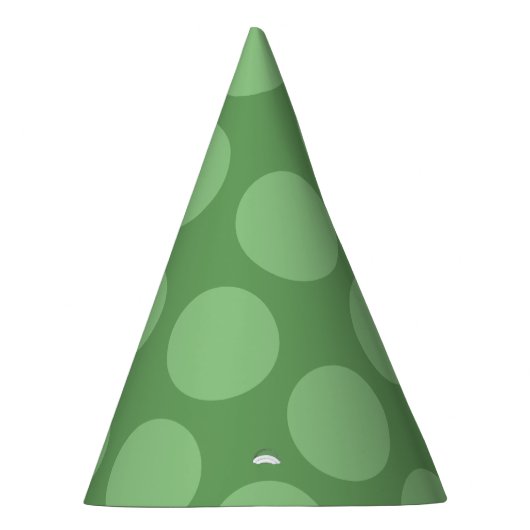 Green Polka Dot Pattern Feesthoedjes (Rechts)