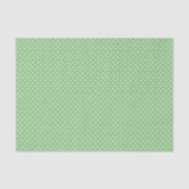 Green Polka Dot Pattern Tissuepapier (Voorkant)