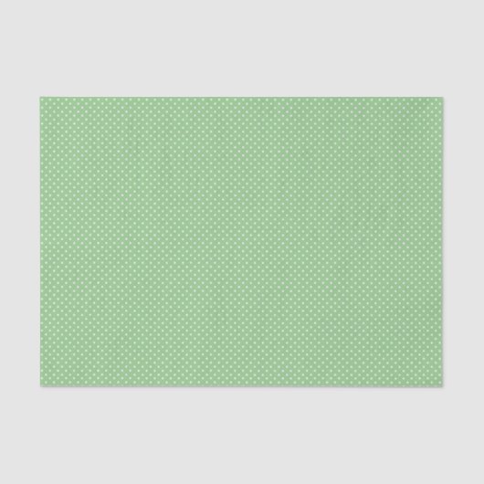 Green Polka Dot Pattern Tissuepapier (Voorkant)