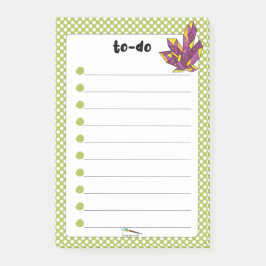 Green Polka Dot Red Diamond TO-DO Post-it® Notes