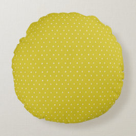 Green Polka Dot Rond Kussen