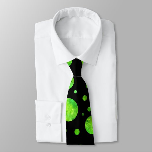 Green Polka Dot Stropdas (Gebonden)
