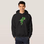 Green Polka Dot T Rex Dinosaur stippen Internation Hoodie (Voorkant volledig)