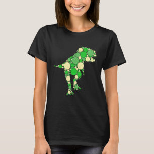 Green Polka Dot T Rex Dinosaur stippen Internation T-shirt