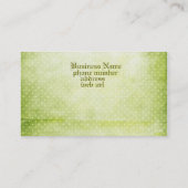 Green Polka Dot Visitekaartje (Achterkant)
