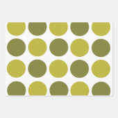 Green Polka Dots Baby Shower Birthday Inpakpapier Vel (Voorkant 2)