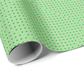 Green Polka Dots Cadeaupapier (Rol Hoek)