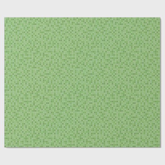 Green Polka Dots Cadeaupapier (Vlak)