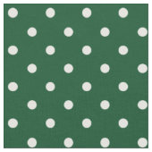 Green Polka Dots Fabric Stof (Close Up)