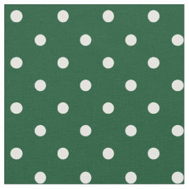 Green Polka Dots Fabric Stof