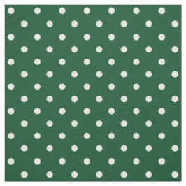 Green Polka Dots Fabric Stof