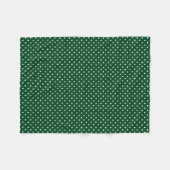Green Polka Dots Fleece Blanket Deken (Voorkant (Horizontaal))