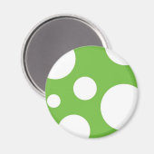 Green Polka Dots Magneet (Voorkant / Achterkant)