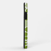 Green Polka Dots on White Case-Mate iPhone Case (Achterkant/rechts)