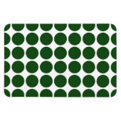 Green Polka Dots on White Magneet (Horizontaal)