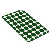 Green Polka Dots on White Magneet (Rechterzijde)