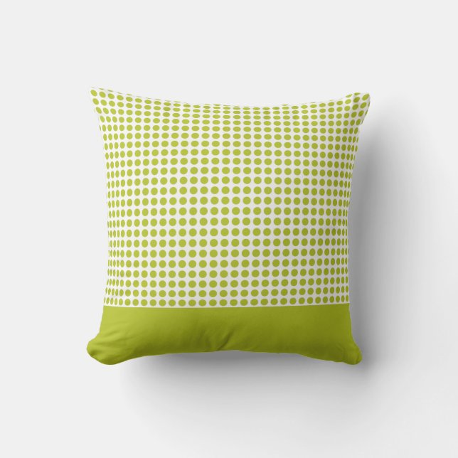 Green Polka Dots Pattern Kussen (Voorkant)